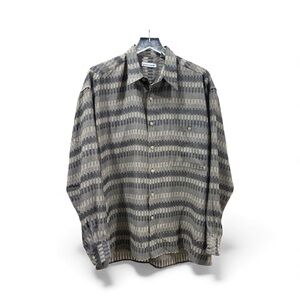 Pierre Cardin Men's Gray Striped Shirt